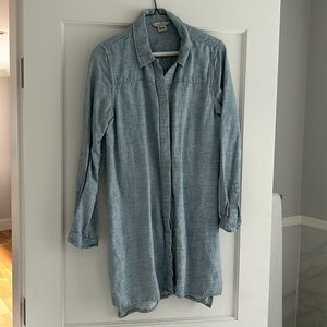 button-down shirt dress